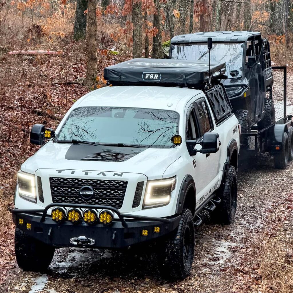 offroadium's tweet image. Continuing the theme of the full-size overland trucks we wanted to showcase this Nissan Titan Pro4X build. This platform often gets overlooked, but it definitely has lots to offer. Who thinks that it deserves more attention? 

offroadium.com/lifted-nissan-…

#nissanusa #NISSAN