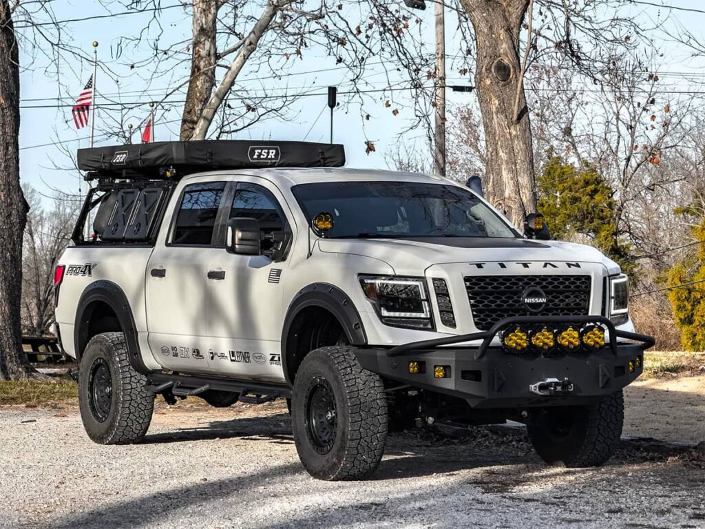 offroadium's tweet image. Continuing the theme of the full-size overland trucks we wanted to showcase this Nissan Titan Pro4X build. This platform often gets overlooked, but it definitely has lots to offer. Who thinks that it deserves more attention? 

offroadium.com/lifted-nissan-…

#nissanusa #NISSAN