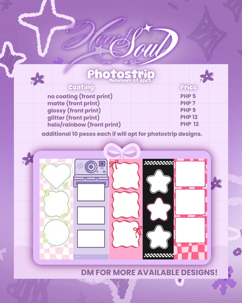 gyubbom's tweet photo. 𐙚˖° wts lfb printing services ph 📷 ༘ 
𐙚 customized prints 
𐙚 as low as 2 pesos !
𐙚 high-quality print cus of pigment ink (waterproof and smudge-proof)
𐙚 @heartsoulprints 

t. photocard freebie polaroid photostrip bubblehead kpop concert bts enhypen blackpink twice aespa exo https://t.co/u9TFzgpewx