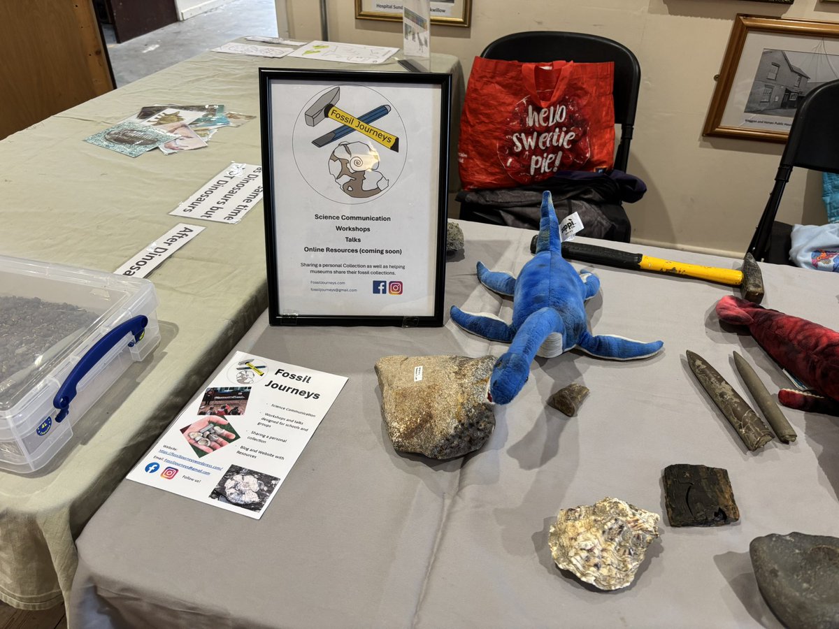 It’s our #ScienceDay today! Free entry and it’s nice and dry inside!! with a great exhibition from <a href="/fossiljourneys/">Amalia</a>