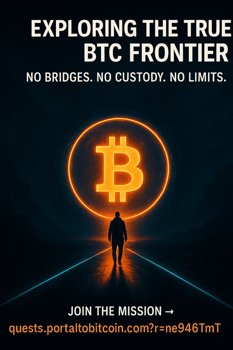 celerontim19's tweet image. 🔓 Unlocking the real Bitcoin frontier.

No bridges. No wrapped tokens. No limits.

With @PortaltoBitcoin, I’m exploring a DeFi path few dare to walk — native BTC swaps, trustless, and fully cross-chain.

🌐 Join me: quests.portaltobitcoin.com/?r=ne946TmT

#DeFi #BTC #ExplorerMindset #Web3