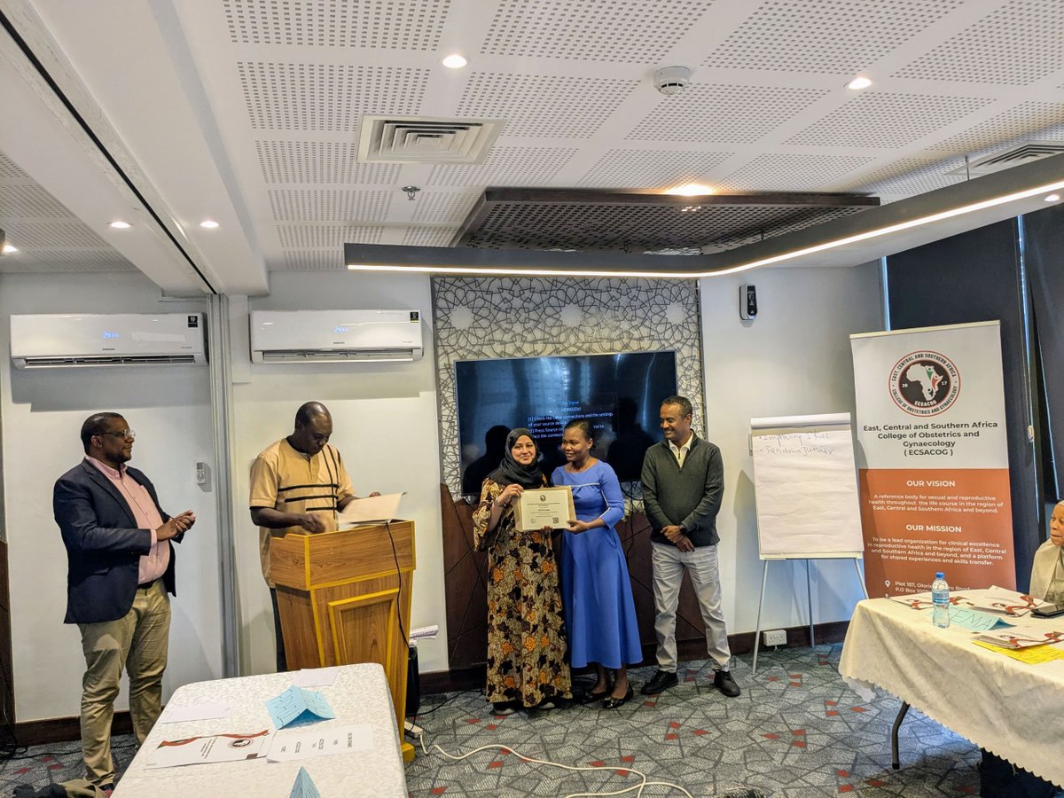 ecsacog's tweet image. Strengthening OB/GYN Training in Tanzania 🇹🇿

ECSACOG held a successful #ToT course in Dar es Salaam. 14 specialists from Zanzibar and Tanzania Mainland are now certified ECSACOG trainers — boosting teaching quality across accredited hospitals. 💪🏽👩🏽‍⚕️

#ECSACOG 
#OBGYNTwitter