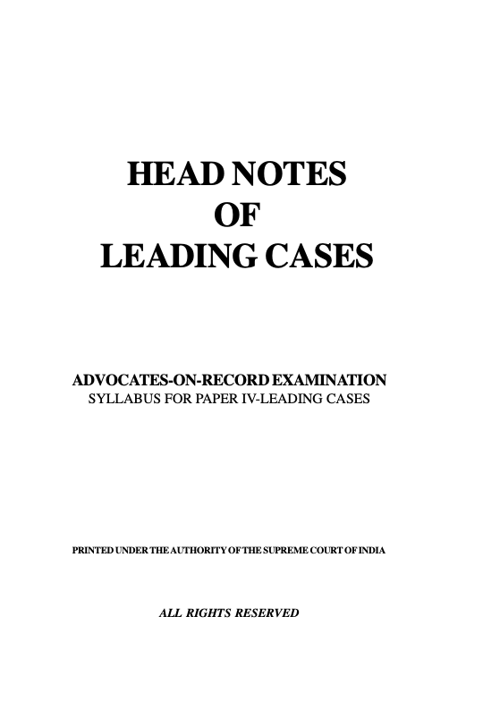 CiteCase's tweet photo. Happy news for #SupremeCourt AoRs and for all students of law:

#SupremeCourt website has now uploaded three volumes of Headnotes of Leading Cases for AoR examination.

Download from SCI website itself: https://t.co/mteWfe53bX