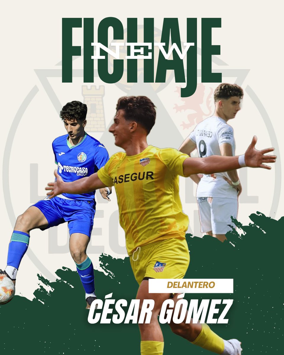 DecanoEX's tweet image. 🟢⚪ ¡AVE, CÉSAR! 🤚 Tu nueva afición te saluda.
El CP Cacereño ficha a César Gómez procedente del CD Estepona.
⚽ 8 goles en la 24/25 entre Illescas y Estepona
🎓 Canteras: Alcorcón y Getafe
📈 Delantero con velocidad, remate y ambición
¡Bienvenido, @cesaar9gomez! 💚