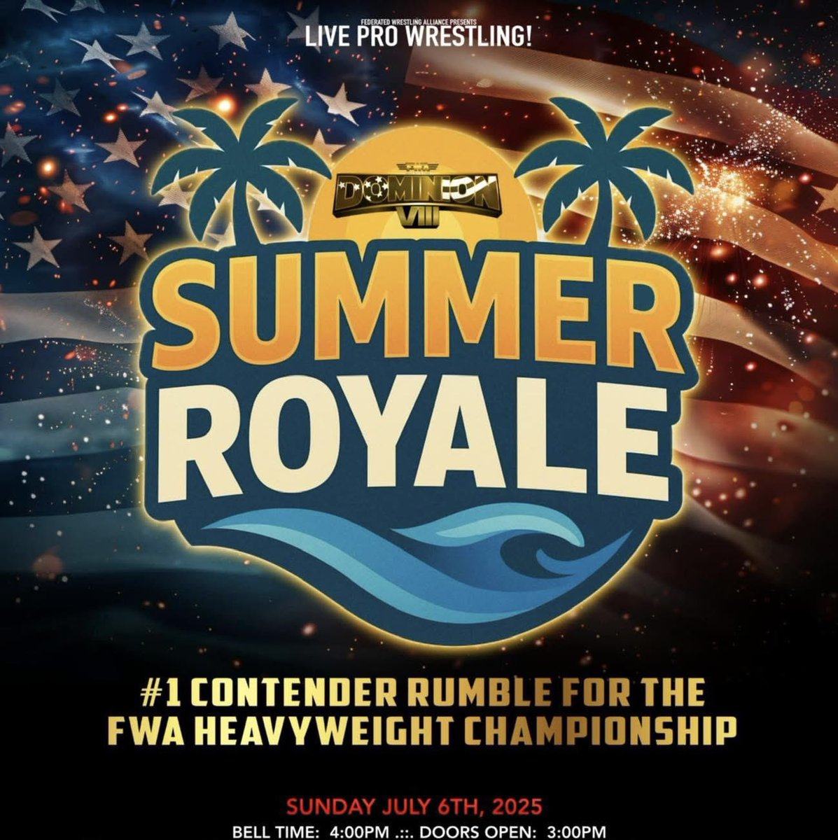 Today seems like a nice day for a Summer Royale

<a href="/FWAtheFED/">THE FED</a> presents Dominion VIII

American Legion
Havre De Grace, MD
Bell Time 4PM

Tickets 🎟️: eventbrite.com/e/federated-wr…