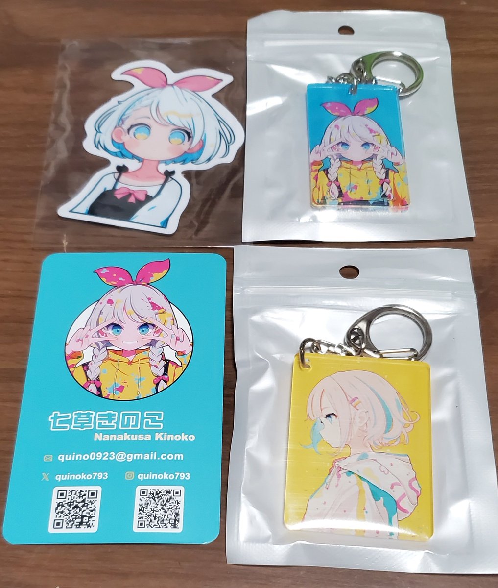 Tkahiiiiiiiiii's tweet image. #デザフェス戦利品
デザフェス巡り中に目に留まり思わず購入しました。絵柄がドストライクです(^^♪
#デザフェス61
七草きのこさん(@quinoko793 )