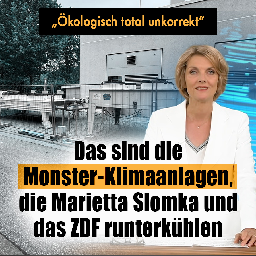 „Ökologisch total unkorrekt“, sollen Klimaanlagen laut ZDF-Moderatorin Marietta Slomka sein – Worte, die sie aus einem mit Monster-Klimaanlagen heruntergekühlten Studio am Mainzer Lerchenberg sprach. #NIUS nius.de/medien/news/oe…