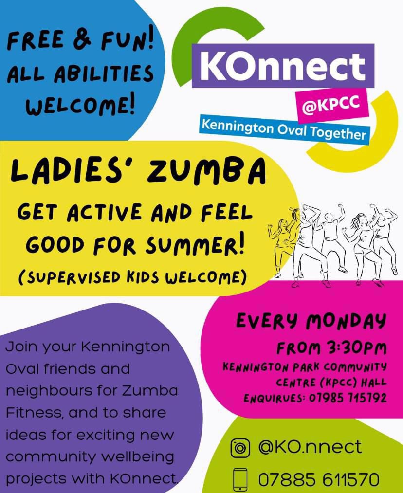 Thriving Stockwell (@thriving_stock) on Twitter photo MONDAY ZUMBA β FREE & FUN! πβ¨
Ladies it's time to GET ACTIVE & FEEL GOOD this summer!
π₯ LADIESβ ZUMBA β ALL ABILITIES WELCOME!
π Every Monday, 3:30PM
π KPCC Hall (Kennington Park Community Centre)
πΆ Supervised kids welcome!
Brought to you by KOnnect <a href="/KPCC/">LAist 89.3</a> β connecting MONDAY ZUMBA β FREE & FUN! πβ¨
Ladies it's time to GET ACTIVE & FEEL GOOD this summer!
π₯ LADIESβ ZUMBA β ALL ABILITIES WELCOME!
π Every Monday, 3:30PM
π KPCC Hall (Kennington Park Community Centre)
πΆ Supervised kids welcome!
Brought to you by KOnnect <a href="/KPCC/">LAist 89.3</a> β connecting