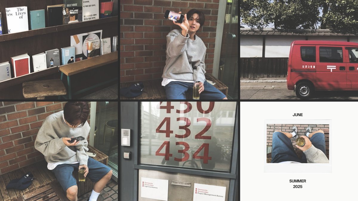 ᅠ 
[…] 🎥  /  여름의 순간.

Just documenting random summer things
for my gallery like my shoes, iced tea, and
a  scene-stealer  (also  known  as  myself).
ᅠ