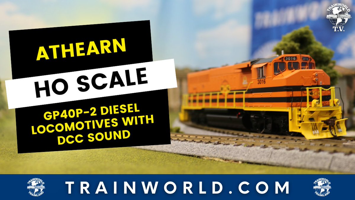 TrainWorld.com (@trainworld) on Twitter photo Hot new arrival from <a href="/athearntrains/">Athearn Trains</a>! Their unique HO GP40-2L’s are here to do all sorts of work for your railroad! 💪 youtu.be/oSAbqxP6o38
Order today at TrainWorld.com! tinyurl.com/yc75xztn
#athearntrains #hoscale #GP40P_2 #diesel #locomotive #newarrival Hot new arrival from <a href="/athearntrains/">Athearn Trains</a>! Their unique HO GP40-2L’s are here to do all sorts of work for your railroad! 💪 youtu.be/oSAbqxP6o38
Order today at TrainWorld.com! tinyurl.com/yc75xztn
#athearntrains #hoscale #GP40P_2 #diesel #locomotive #newarrival