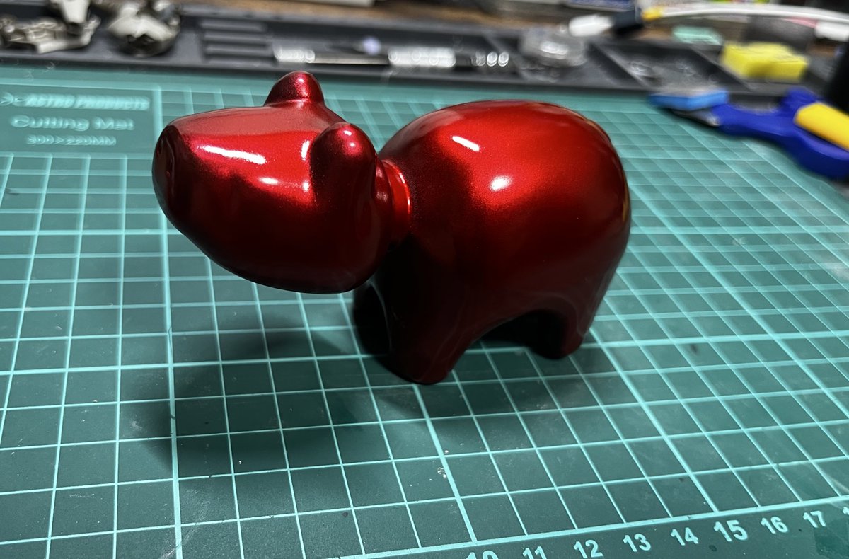 赤べこ製作中