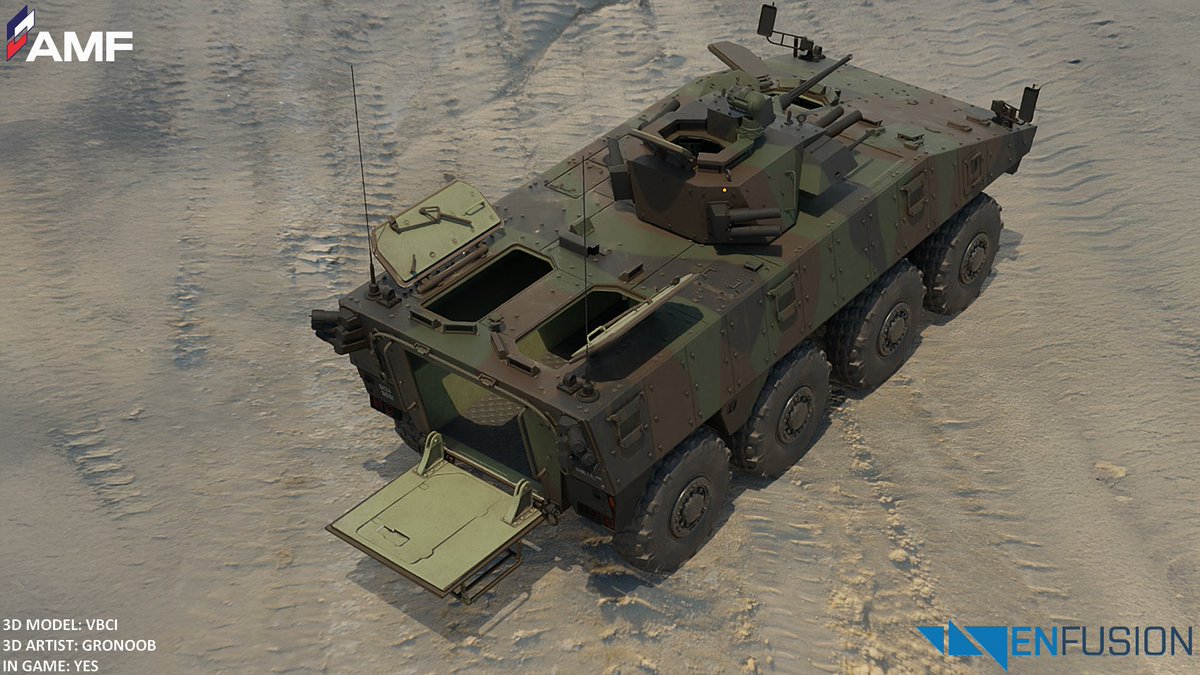 armamodfrance's tweet photo. Modélisation complète terminée et textures extérieures aussi. Il est là ,il arrive , le véhicule blindé de combat d'infanterie. Bientôt dans le mod AMF_VEHICULES. @ArmaPlatform @bohemiainteract @armeedeterre . https://t.co/eKkn56TeuD