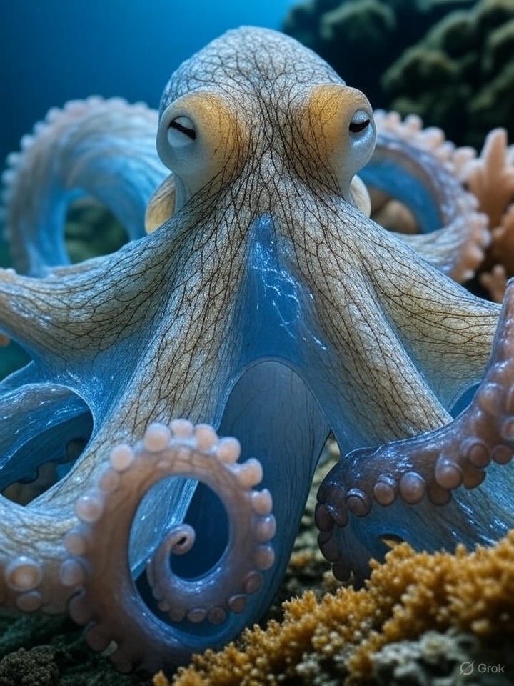 ¿Sabías que los pulpos tienen 3 corazones? Dos bombean sangre a las branquias y uno al resto del cuerpo. Su sangre azul los hace únicos en el océano 🐙
 #NatGeo #Mar #SabiasQue

FUENTE: nationalgeographic.com.es/animales/pulpos