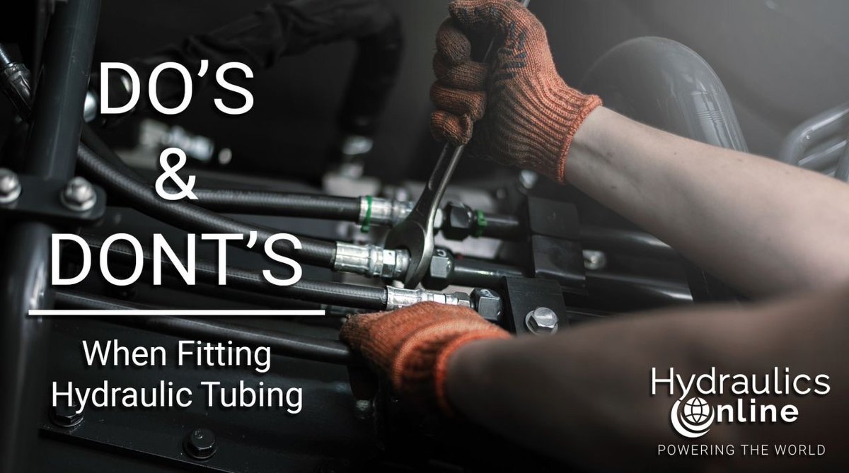 Installing a hydraulic hose is more than simply tightening the metal connections. By following our list of "do's and dont's" when fitting hydraulic tubing, you can maximize safety and service life.
👇
zcu.io/DFfo

#Hydraulics #Knowledge #Engineering