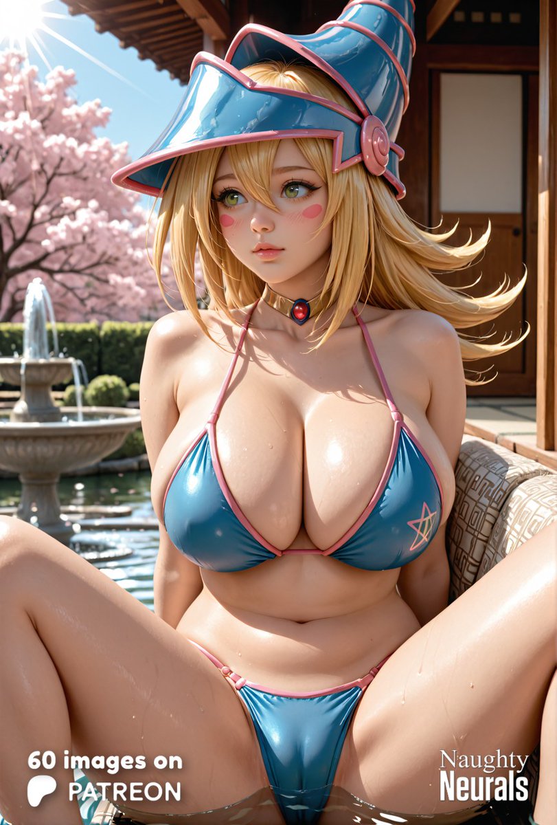 "If I summoned you, would you stay a little longer? Maybe forever? 🥺💫"

🍍 Tropical Tease 👙 is ongoing!

70 images of Dark Magician Girl available! (4 freebies) 😸See bio😸
💗 &amp; 🔁 it really helps! 😻

#YuGiOh #AIArt #AIArtwork #AiGirl #AIArtCommuity