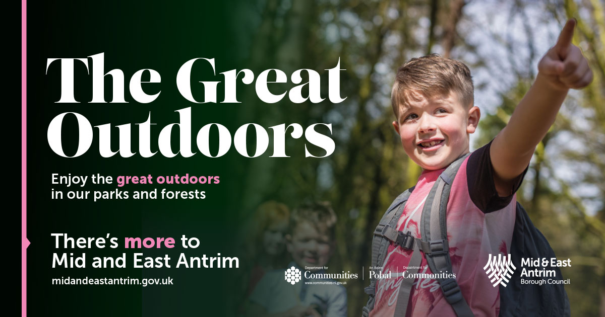 Mid and East Antrim Borough Council (@mea_bc) on Twitter photo ππ»ββοΈ The Great Outdoors ππ»ββοΈ
Enjoy the great outdoors in our parks and forests.
There's more to Mid and East Antrim!
#ExploreMEA #MEATheGreatOutdoors #MEAOutdoors ππ»ββοΈ The Great Outdoors ππ»ββοΈ
Enjoy the great outdoors in our parks and forests.
There's more to Mid and East Antrim!
#ExploreMEA #MEATheGreatOutdoors #MEAOutdoors