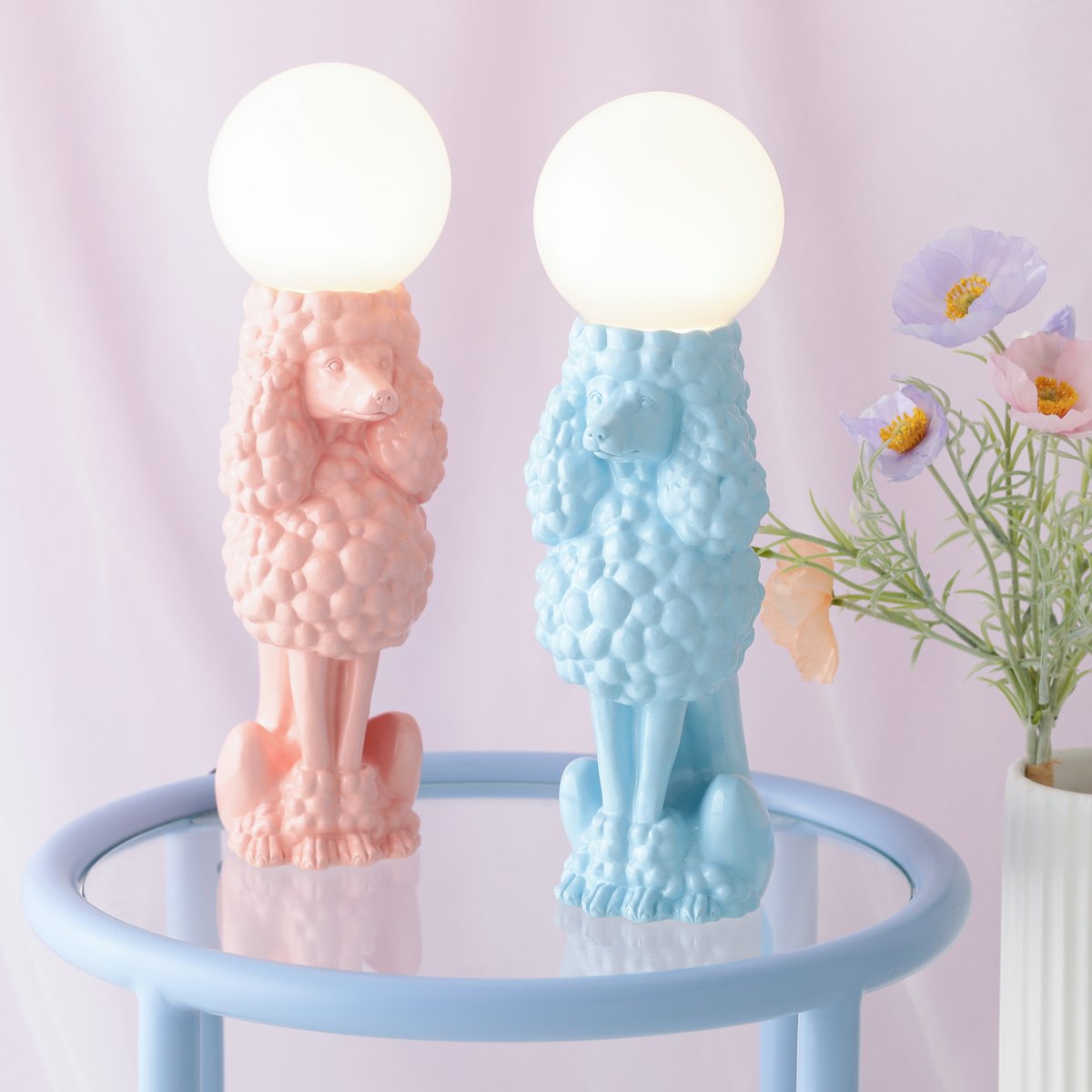 ポップでキュートなドッグランプ💡 ドッグモチーフの、インテリア