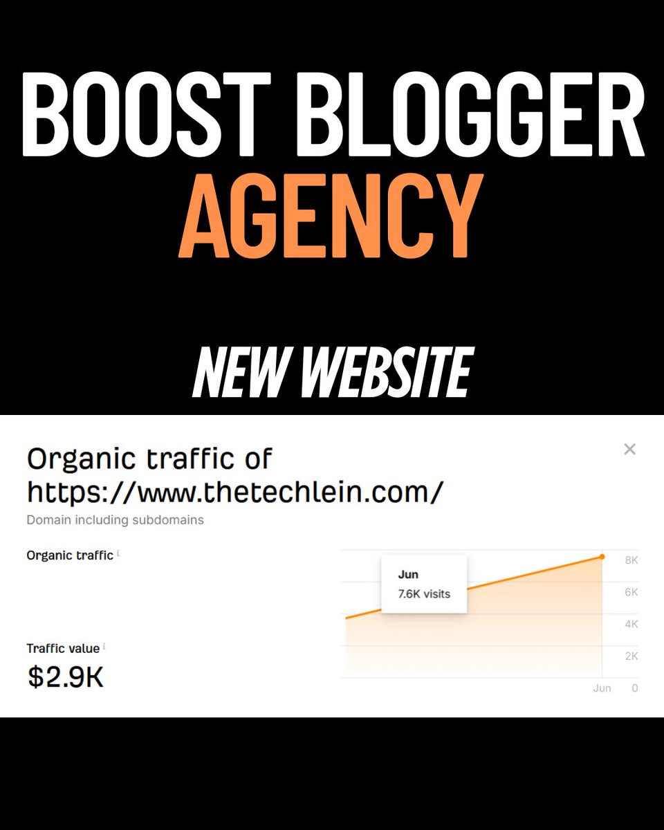 TheBoostBlogger's tweet image. 📣 New Site Available for Guest Posting – Affordable Rates!
 🔗 Website: thetechlein.com
 📈 Traffic: 7.6K+
 ⏱ TAT: 24 Hours
 🌐 DA: 33+
 📊 DR: 0
 📄 Full Sheet:
 docs.google.com/spreadsheets/d…
 📞 Contact: +92 329 1185953
 📧 Email: boostbloggerofficial@gmail.com