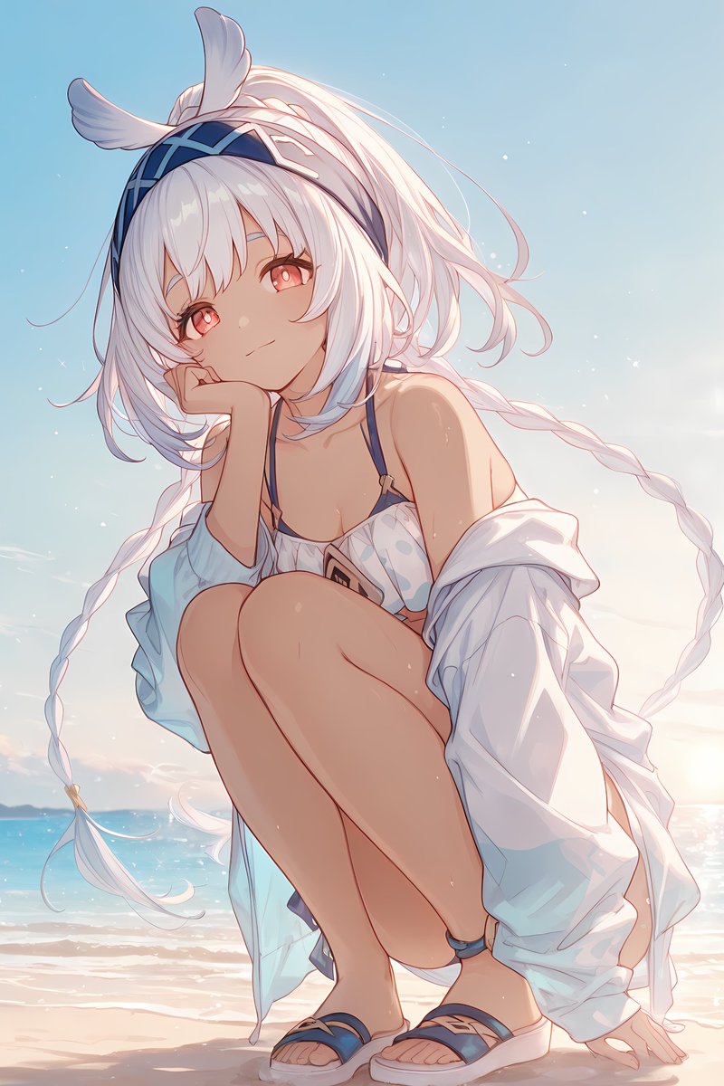 夢見月瑞希＆ムアラニ

10万人達成リクエスト⑦
#AIart #YumemizukiMizuki #Mualani