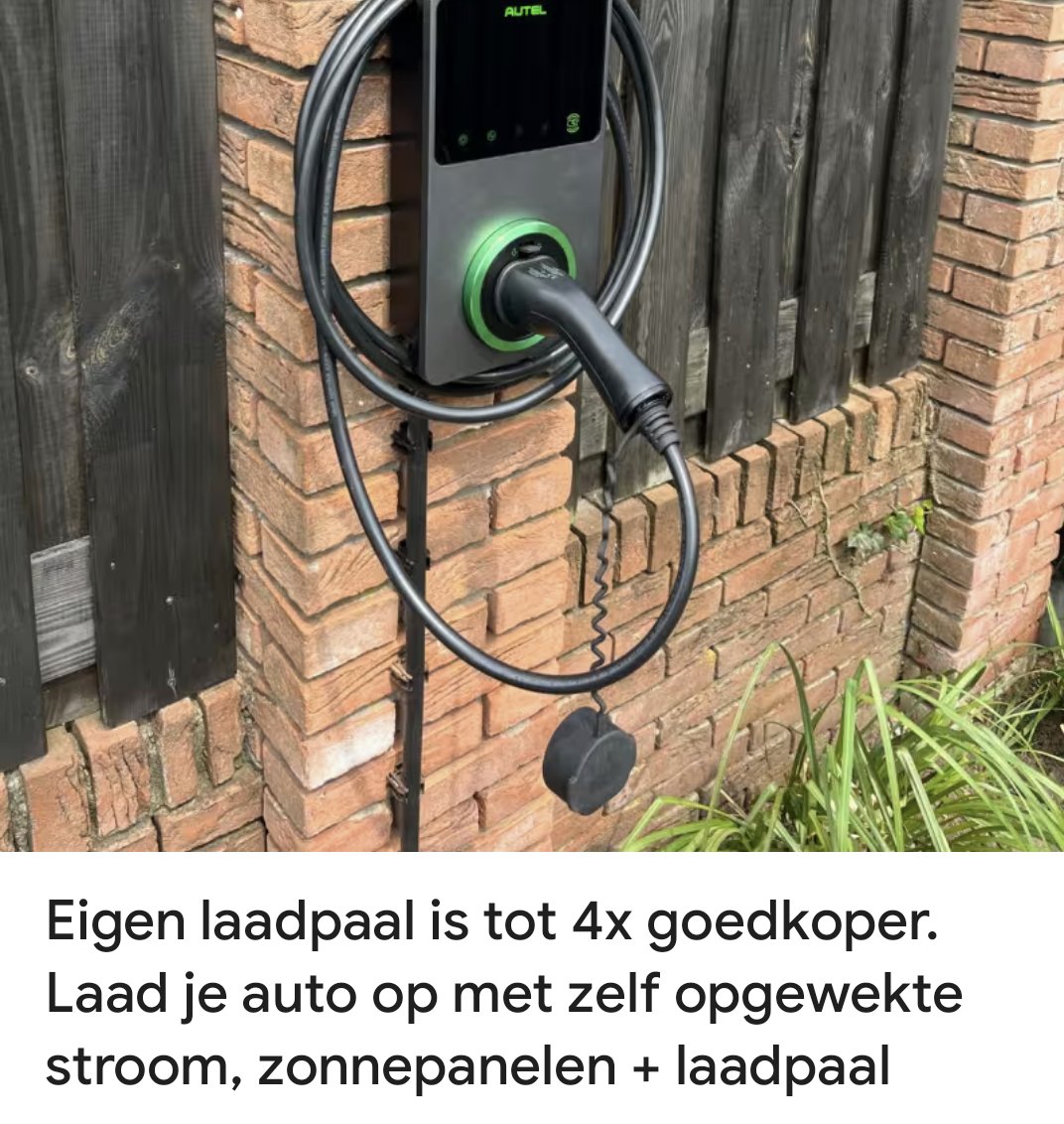 Tenzij je overdag de auto gebruikt en s'nacht moet opladen. Dan heb je in 2027, wanneer het salderen stopt niets meer aan je zonnepanelen.
Je laadt je auto dan op met stroom van je leverancier..