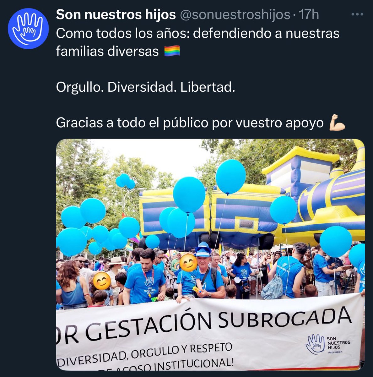 Que se permita a los comprabebés desfilar en el orgullo reivindicando no se sabe muy bien qué derecho es una absoluta vergüenza para el colectivo.

Es una práctica prohibida expresamente en España y que atenta contra los derechos de las mujeres y de la infancia.

#Vergüenza