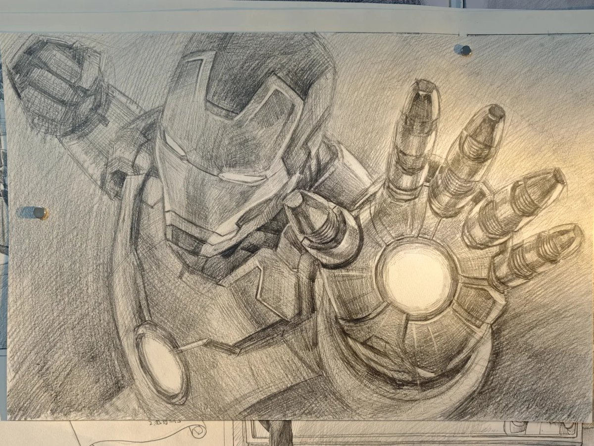 blevins_mod's tweet image. 最近、アイアンマンを描いてみました！好きなキャラクターの力強い一瞬を捉えるのって楽しい