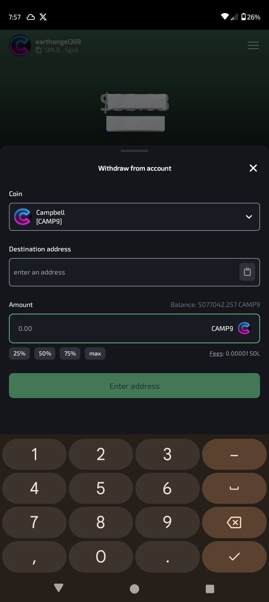 Comment your SOLANA wallet or DM me

I'll send you free $CAMP9 tokens 😉 

U can hold or sell...up to you

But I would rather you hold it for the next 3 years 

I have a system protocol where I can airdrop tokens 💜

I won't tell you the date it'll be a surprise. 

DM me or