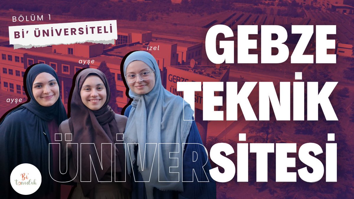 İlk bölümümüzde GTÜ’deyiz. Bu bölümde bize eşlik eden Ayşe ve İzel’e çok teşekkür ederiz! Sorularınızı ve yorumlarınızı bekliyoruz. 

youtu.be/ZC6QJdro3l4?si…