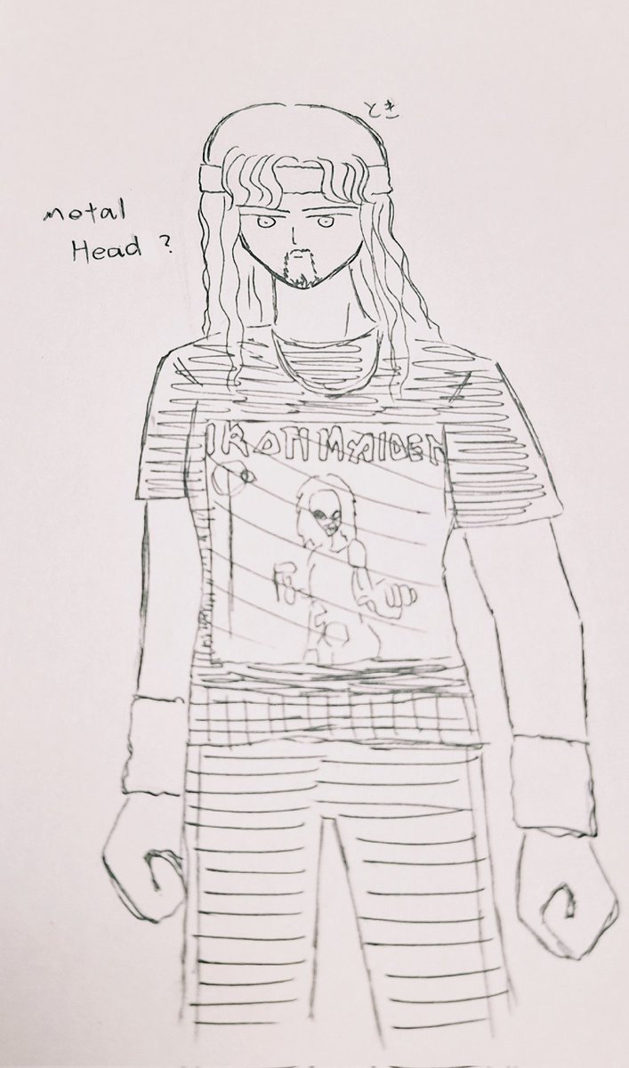 メタルバンドのTシャツ似合いそうだなって(現パロ？)