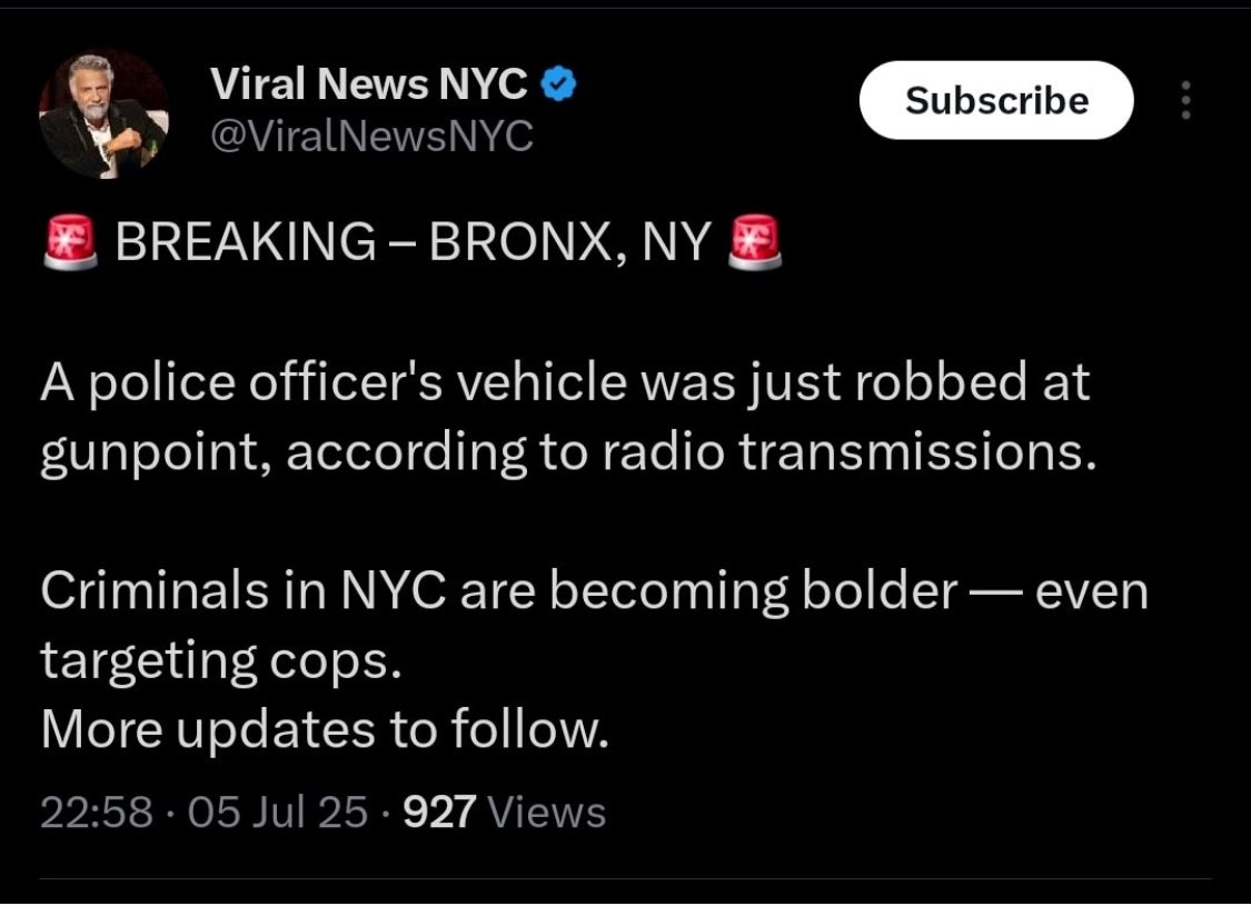 If this is true than WTF has happened to society and our city the fact a terrorist is running for mayor in NYC and people actually voting for him our city is on the verge of collapsing and not ONE elected official has the balls to say and stand up ⁦