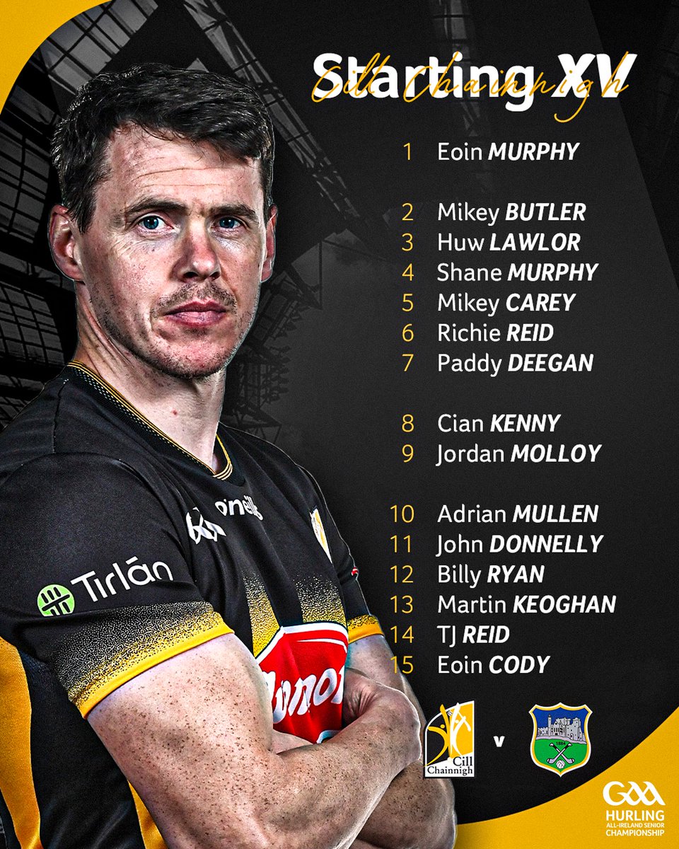 officialgaa's tweet photo. Lineups locked in 🔒

#KILVTIPP - let battle commence ⚔️ https://t.co/BDT3AvlkFe