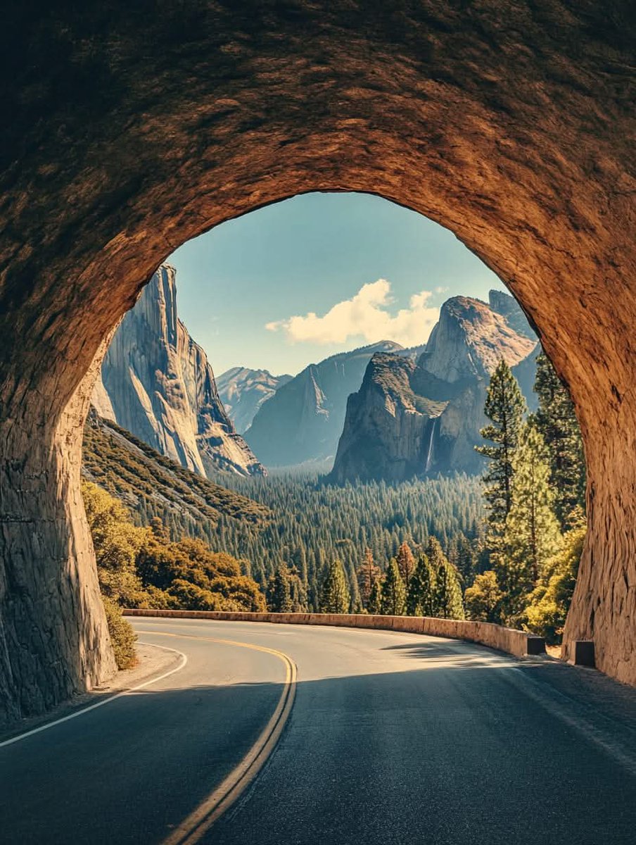 The Tunnel View of Yosemite Valley 🇺🇸