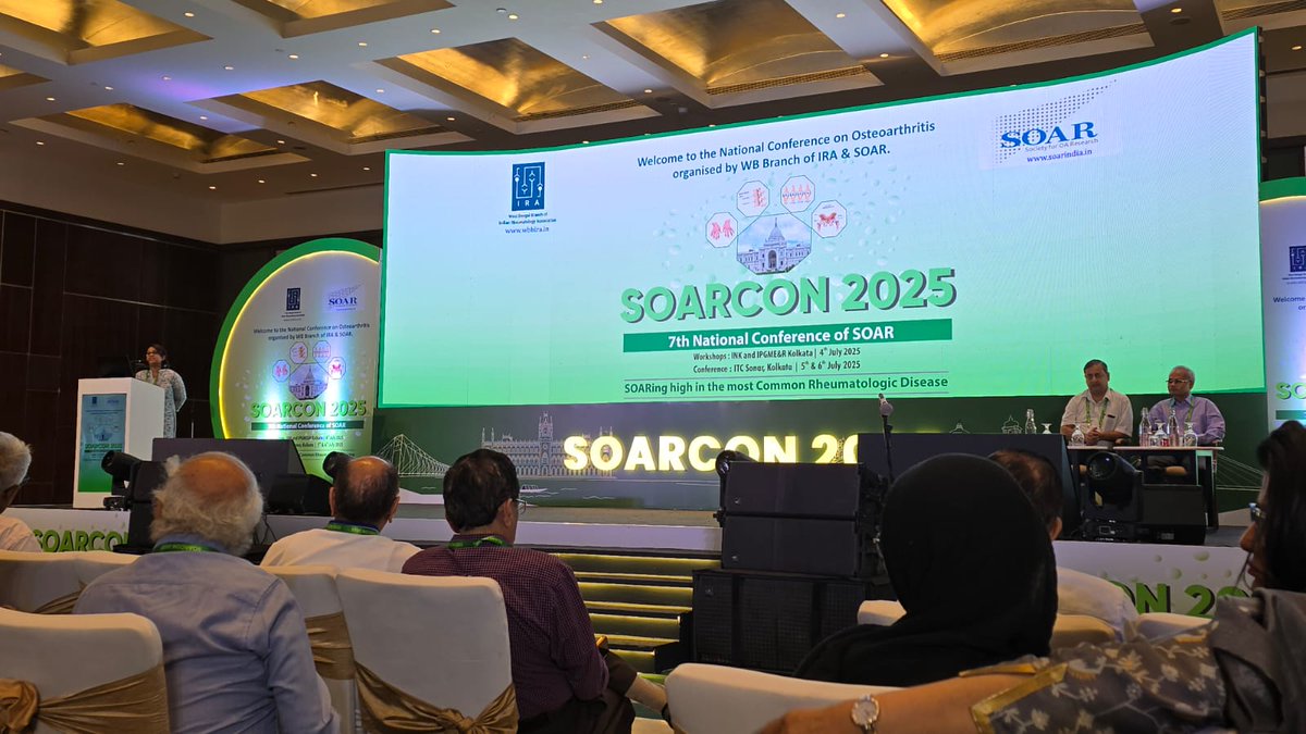 Fantastic learning experience at #SOARCON2025 in Kolkata! 🚨 The latest updates on osteoarthritis were insightful and practice-changing. Kudos to the organizing team for a stellar event — well done! 👏