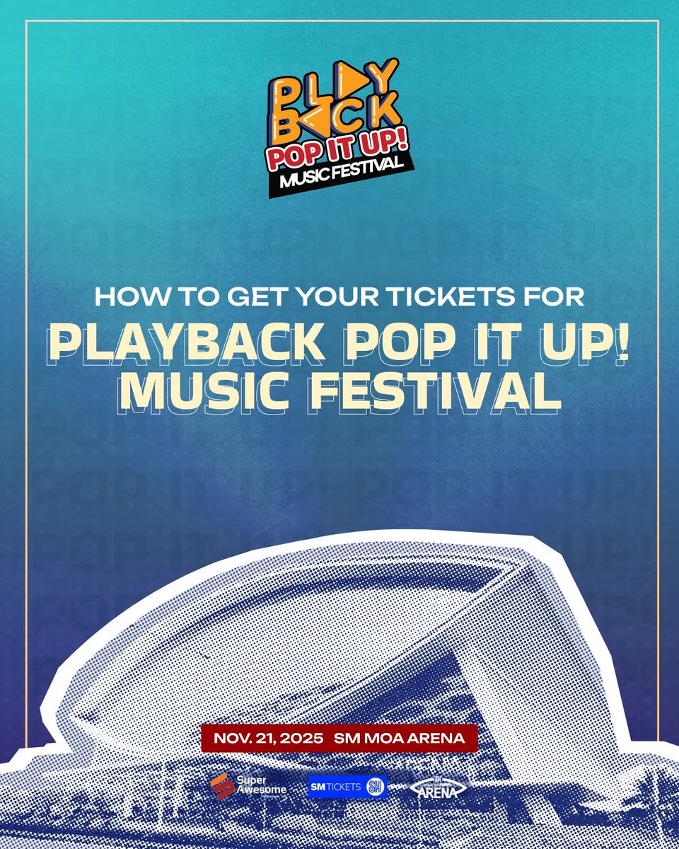 playback_fest's tweet image. Pop. Passion. Energy!
If you haven’t secured your tickets yet — this is your sign!

Experience the Playback Pop It Up Music Festival with Blue, Vanessa Carlton, and David Archuleta live in one epic night!

Book your seats now before they&apos;re gone! smtickets.com/events/view/14…