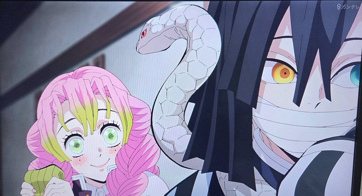 鬼滅の刃刀鍛冶の里編 #甘露寺蜜璃 #伊黒小芭内 おばみつ🐍🍡 やっぱり