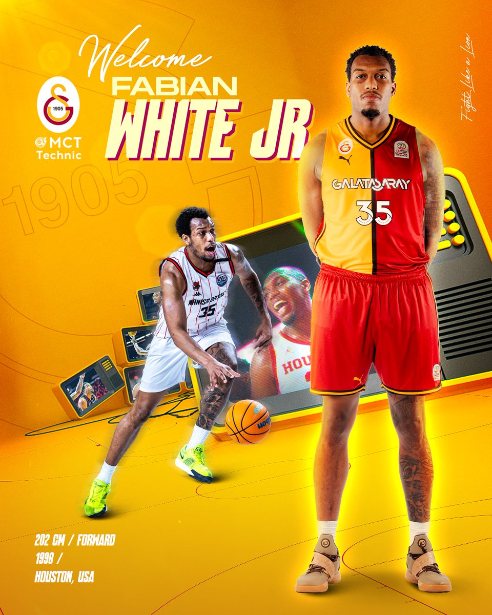 Galatasaray Basketbol (@gsbasketbol) on Twitter photo Galatasaray MCT Technic’e Hoş Geldin Fabian White! 👏💛❤️#FightLikeALion 👑 <a href="/3five_/">Fabian White Jr.</a>
🔗 galatasaray.org/haber/basketbo… Galatasaray MCT Technic’e Hoş Geldin Fabian White! 👏💛❤️#FightLikeALion 👑 <a href="/3five_/">Fabian White Jr.</a>
🔗 galatasaray.org/haber/basketbo…