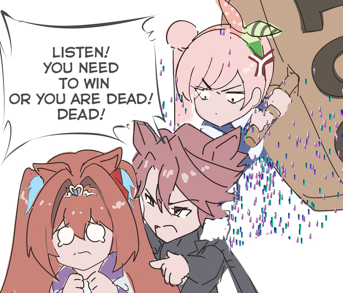 when Iofi realized what Jurard said to Daiwa Scarlet #ioarts #JurasickArt