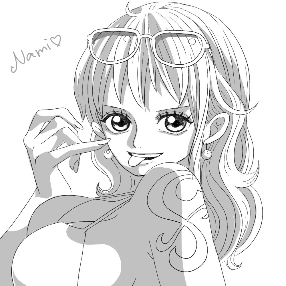 #ONEPIECE ナミさん模写🍊