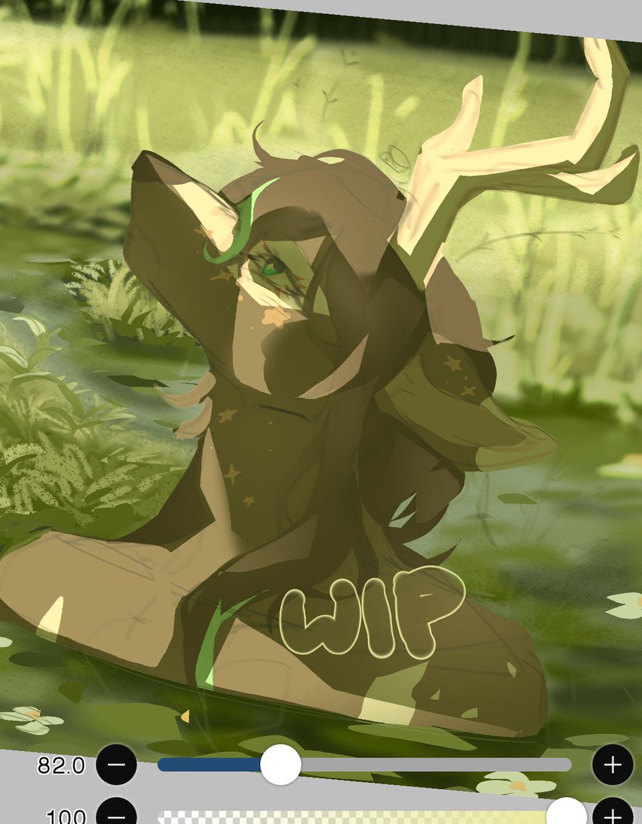 UrrggrhrGHH greeney background
WIP on an attack hehehhe

#arttwt #wipart #teamfossils #artfight2025 #artfight