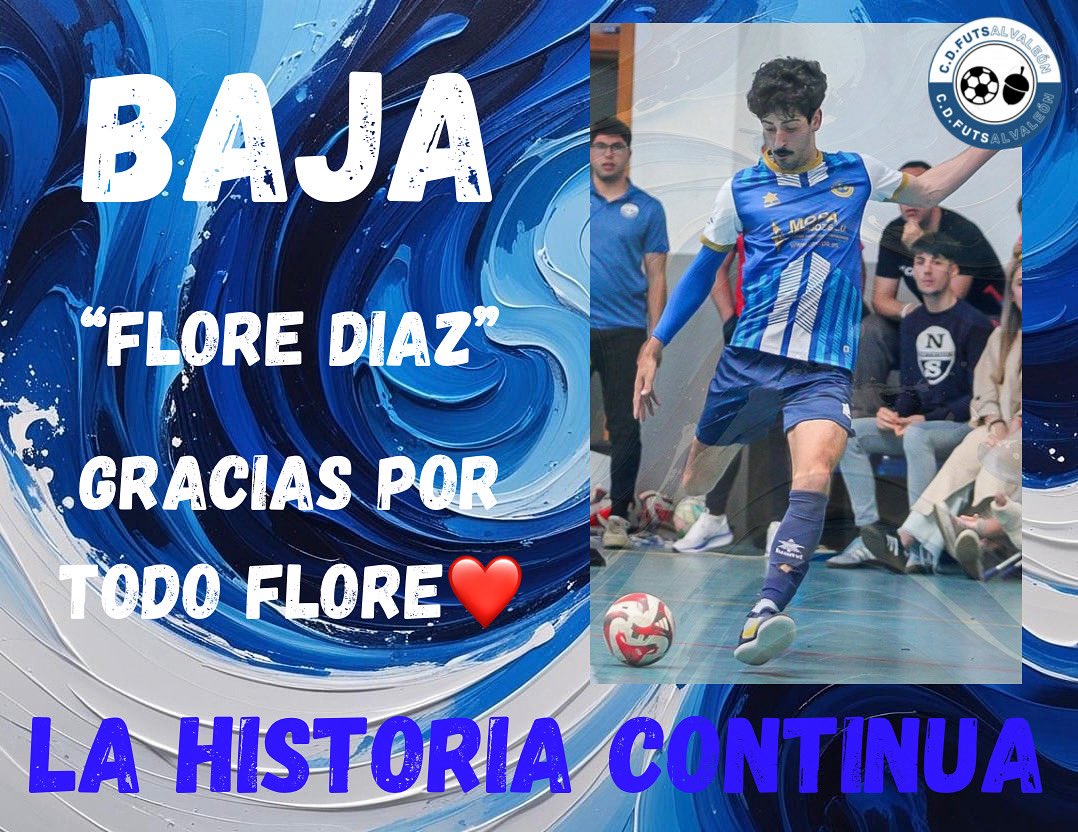 Flore Díaz causa baja en el club.
Gracias por haber estado en en las buenas con nosotros, pero sobre todo por haber estado en las malas, cuando en nuestra primera temporada no ganábamos.
Hemos creado una gran familia y has sido uno de los responsable de ello.
💙🤍