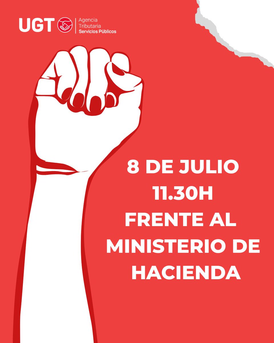 ugtaeat's tweet image. ‼️ UGT convoca una movilización ante los incumplimientos de la Administración con las personas trabajadoras en el empleo público.
📅 La concentración tendrá lugar el martes 8 de julio, a las 11,30 horas, ante el Ministerio de Hacienda.