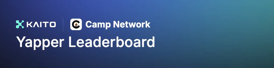 The Camp Network leaderboard isn’t just for show it’s how Camp is tracking real, meaningful participation in the next era of Web3. ⛺️📊

Every interaction you make across the ecosystem
from completing quests to exploring partner apps, to engaging with on-chain tools adds to your
