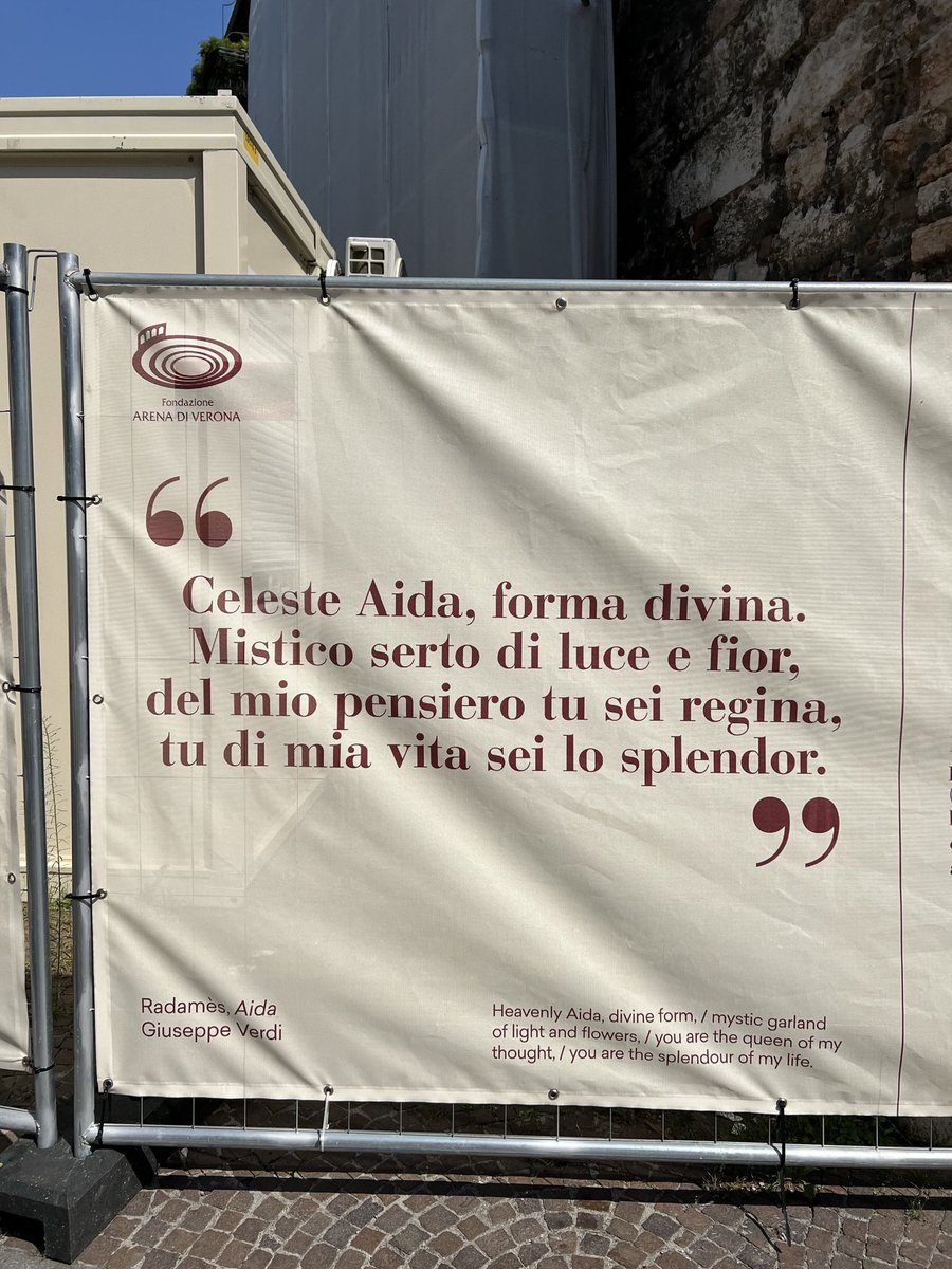 Ritorna Vincitor!  Join me and my talented colleagues in the historic Arena di Verona for another performance of Verdi’s Aida.  The crystal Aida production of Stefano Poda will mesmerize you..!

I hope to see you tonight!  

#Kundeperforms
#thistenorneverstops
#gregorykunde