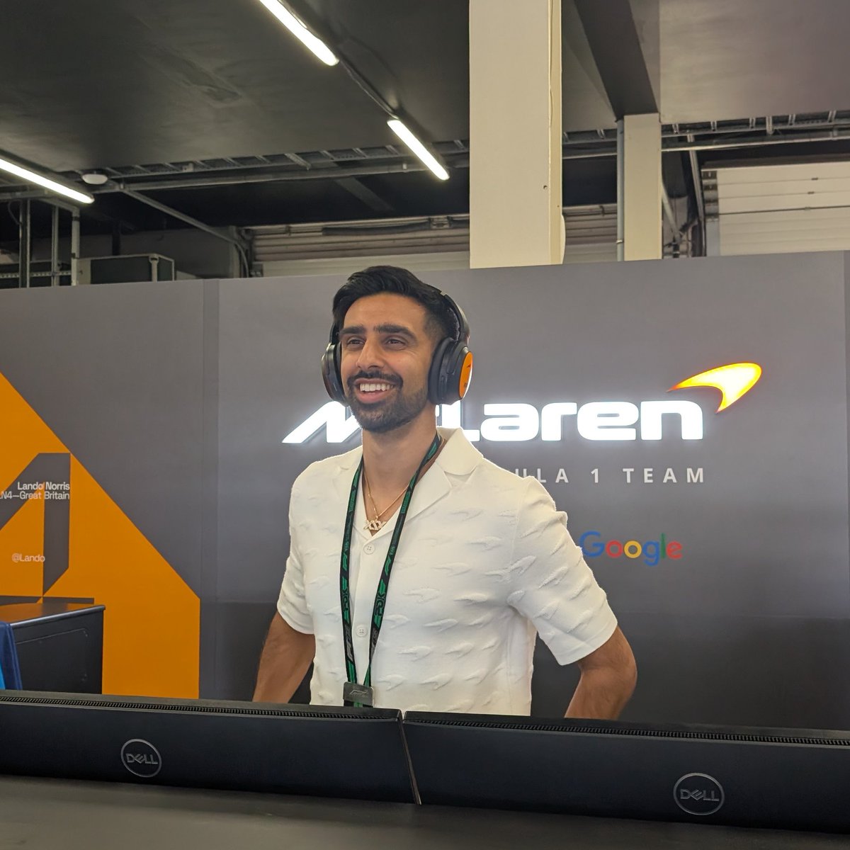 We see you, <a href="/Vikkstar123/">Vikkstar ★</a> 🎧👋

#McLaren | #BritishGP 🇬🇧