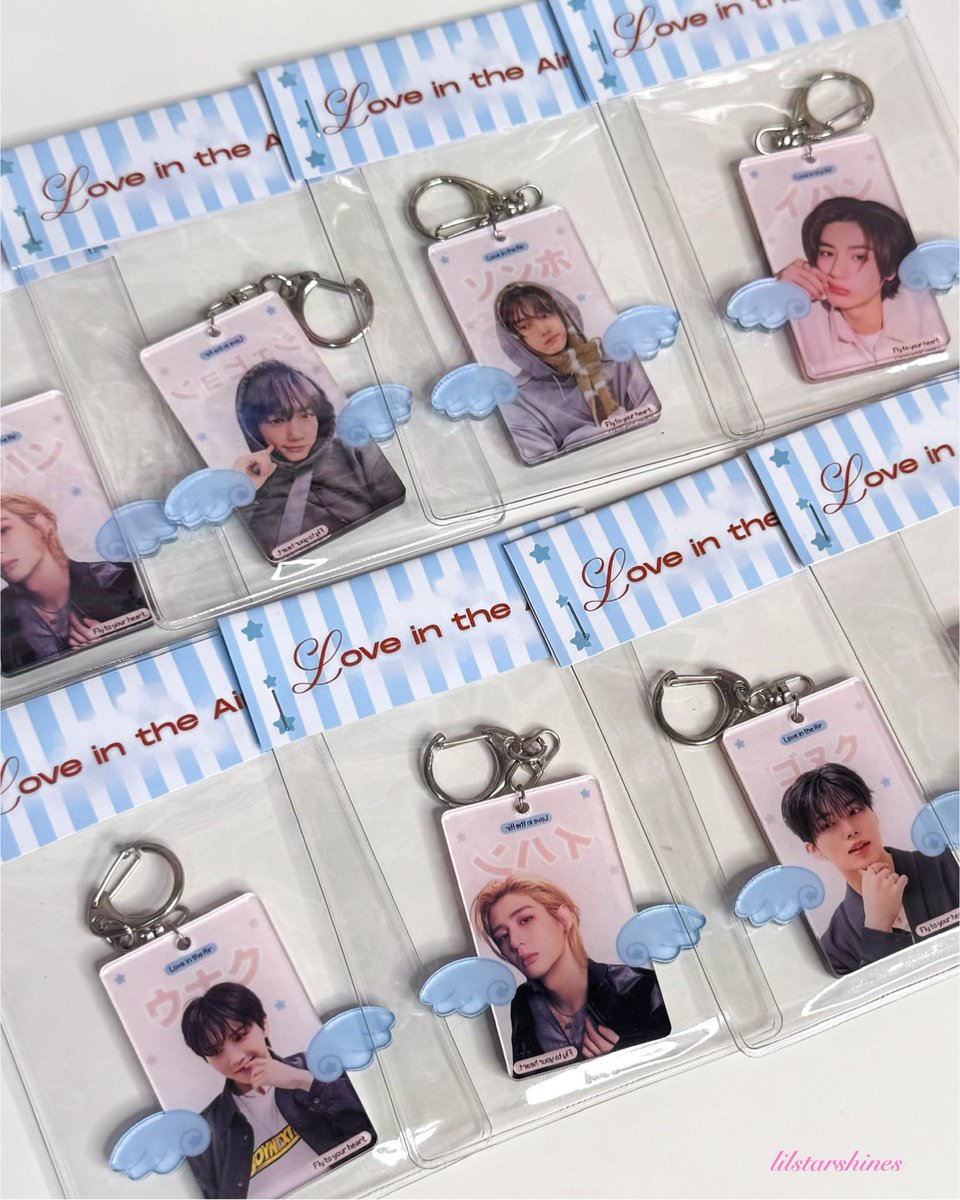 mini giveaway! 🪽💗 hii oll ~ aku mau bagi” keychain love in the air utk 2 org! ✨

T&amp;C:
1. like &amp; RT tweet ini
2. follow IG &amp; twt <a href="/lilstarshines/">⋆˚౨ৎ ⋆.˚</a>, (optional: TikTok @lilstarshines__)
3. reply “done” + sebut mau keychain siapa (available group bisa cek pinned aku) 🩰

📢
