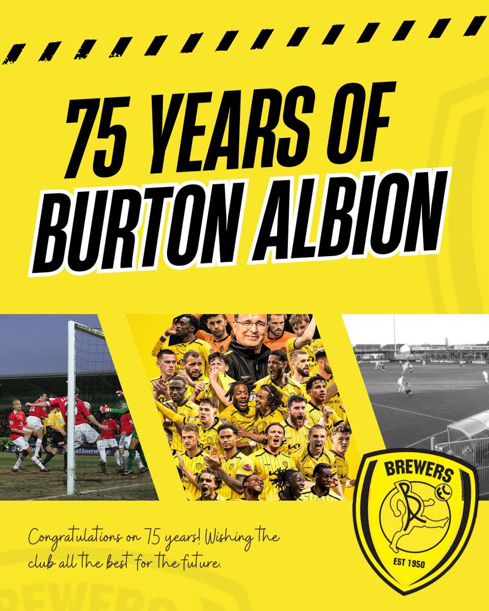 Jacob Collier MP (@jacobcolliermp) on Twitter photo Happy 75th Birthday <a href="/burtonalbionfc/">Burton Albion FC</a>! 🎉⚽️
The Brewers have been bringing communities together for generations.
Here’s to another 75 years and beyond!
💛🖤
#COYB Happy 75th Birthday <a href="/burtonalbionfc/">Burton Albion FC</a>! 🎉⚽️
The Brewers have been bringing communities together for generations.
Here’s to another 75 years and beyond!
💛🖤
#COYB