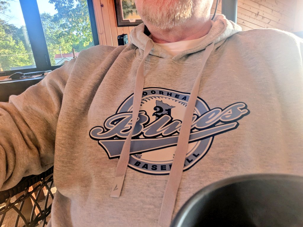 Representing my peeps today. Play ball! <a href="/MoorheadBlues/">Moorhead Blues</a>