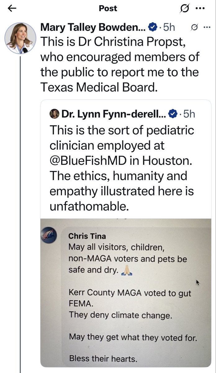 Paige R.🇺🇸 (@paigered3) on Twitter photo I have a feeling that <a href="/BlueFishMD/">BlueFish Pediatrics</a> is going to need a call center to handle all of the complaints regarding Dr. Christina Propst. Let them know how you feel. I have a feeling that <a href="/BlueFishMD/">BlueFish Pediatrics</a> is going to need a call center to handle all of the complaints regarding Dr. Christina Propst. Let them know how you feel.