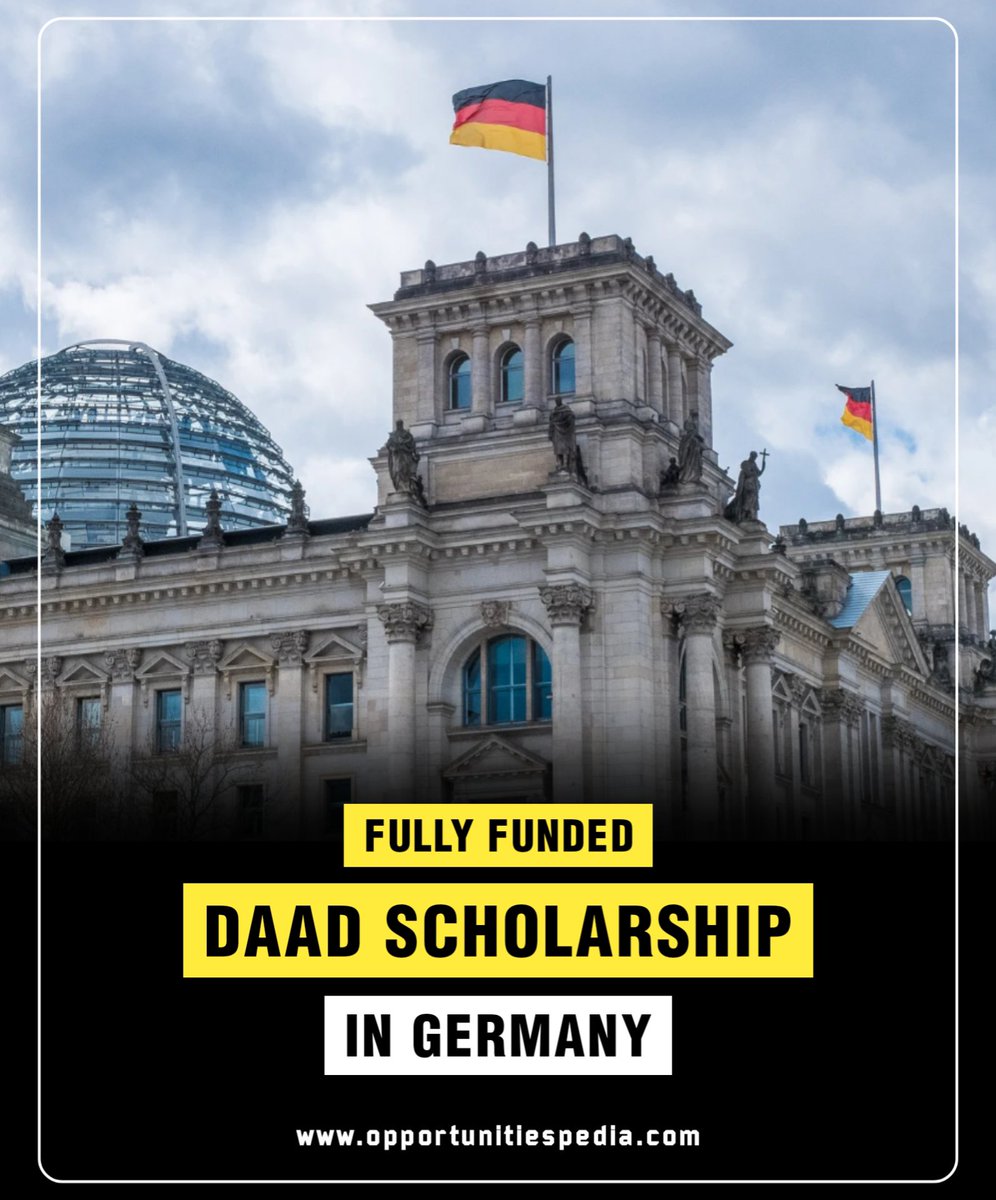 DAAD Helmut Schmidt Program 2026 | Study in Germany 🇩🇪 | Fully Funded

Host Universities: Selected German institutions

Benefits:
✅ Full Tuition Fees
✅ Monthly Stipend
✅ Travel Allowance
✅ Health Insurance

Deadline: July 31, 2025.

Details: opportunitiespedia.com/daad-helmut-sc…