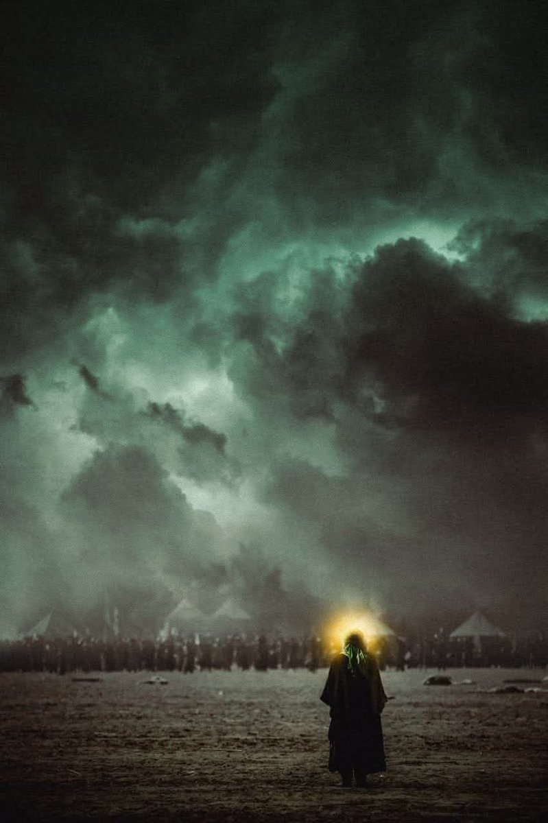 كان صوت الحسين عالياً يهزُّ السماوات لكن ضمير الناس ميت لا حياة فيه كان يناديهم إلى الحق بدمه الطاهر لكن قلوبهم أظلم من ليل كربلاء وعيونهم عميت وقلوبهم ختم الله عليها كان كل قطرة من دمه تقول لهم لا تركعوا للطغاة لكن جبنهم وخوفهم جعلهم عبيداً ليزيد وكان هو وحده الحرّ في زمن العبيد